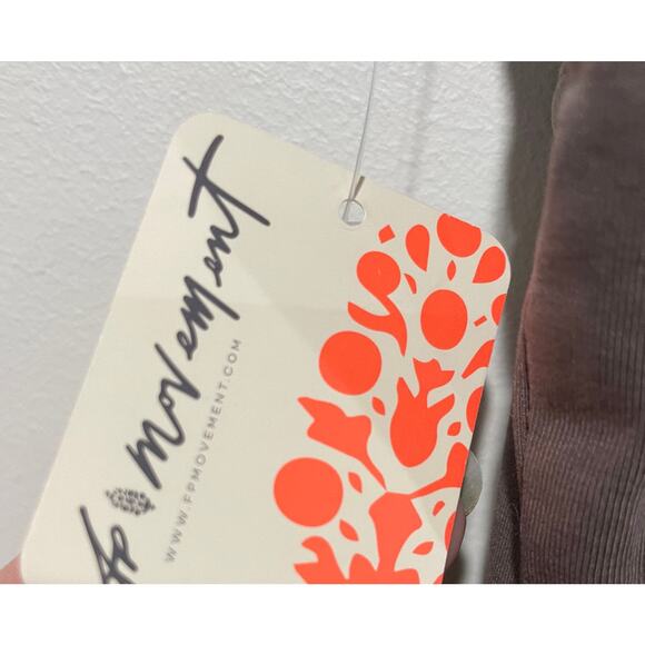 NWT FP Movement Inbound Sleeveless Square Neck Onesie Fossil Women's Size Small - Picture 10 of 10